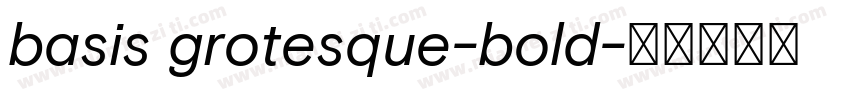 basis grotesque-bold字体转换